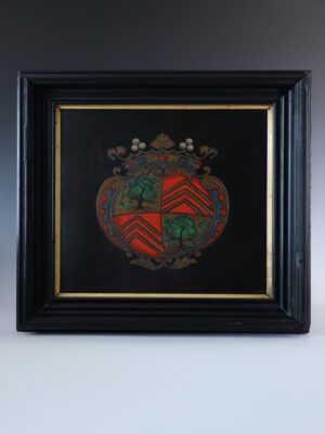 Large 19th Century Florentine Heraldic Pietra Dura Plaque, Allegory of Peace, c.1890