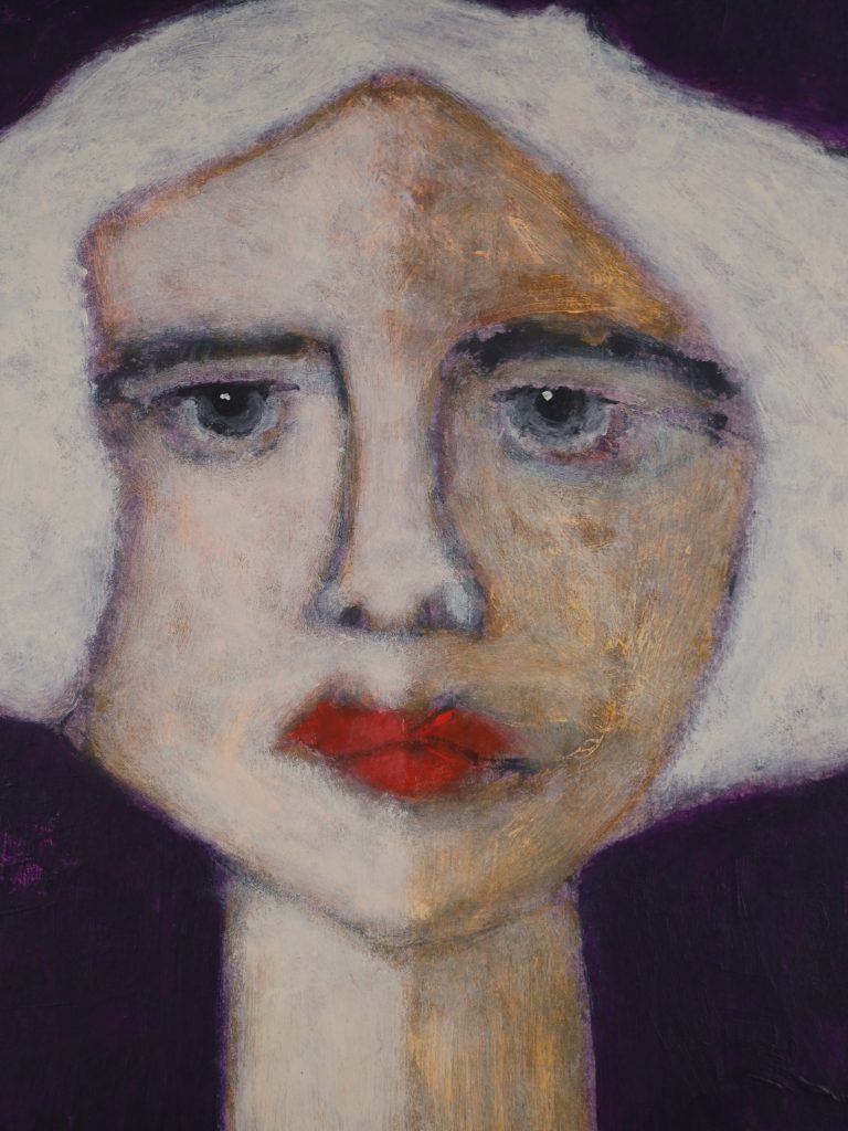 Harry Charles Tim Neo-Expressionist Painting &lsquo;Kate at the Show&rsquo; from the 'Longhead' Series, 2026