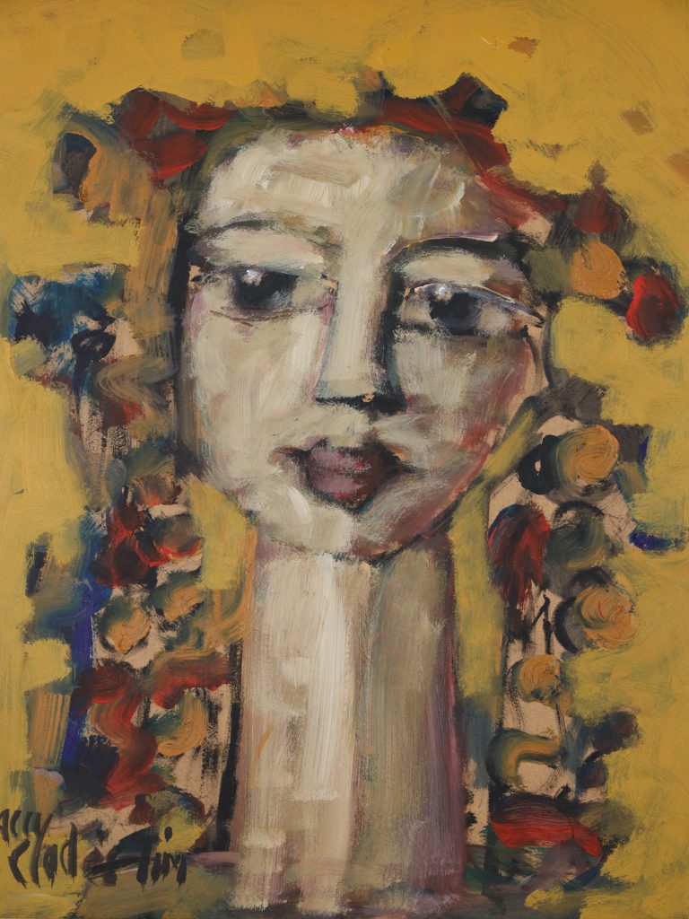 Harry Charles Tim Neo-Expressionist Acrylic Painting &lsquo;Harvest Boss&rsquo; &ndash; Longhead Series, 2026