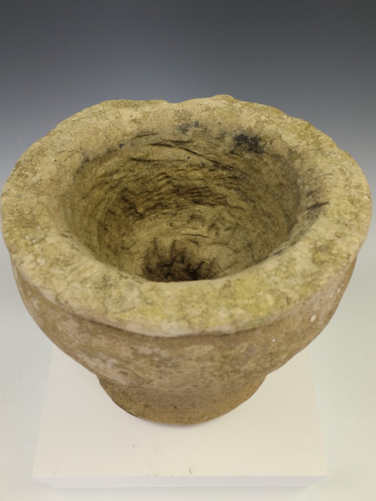 Early 18th Century Primitive Hand-Carved York Stone Trough / Garden Planter