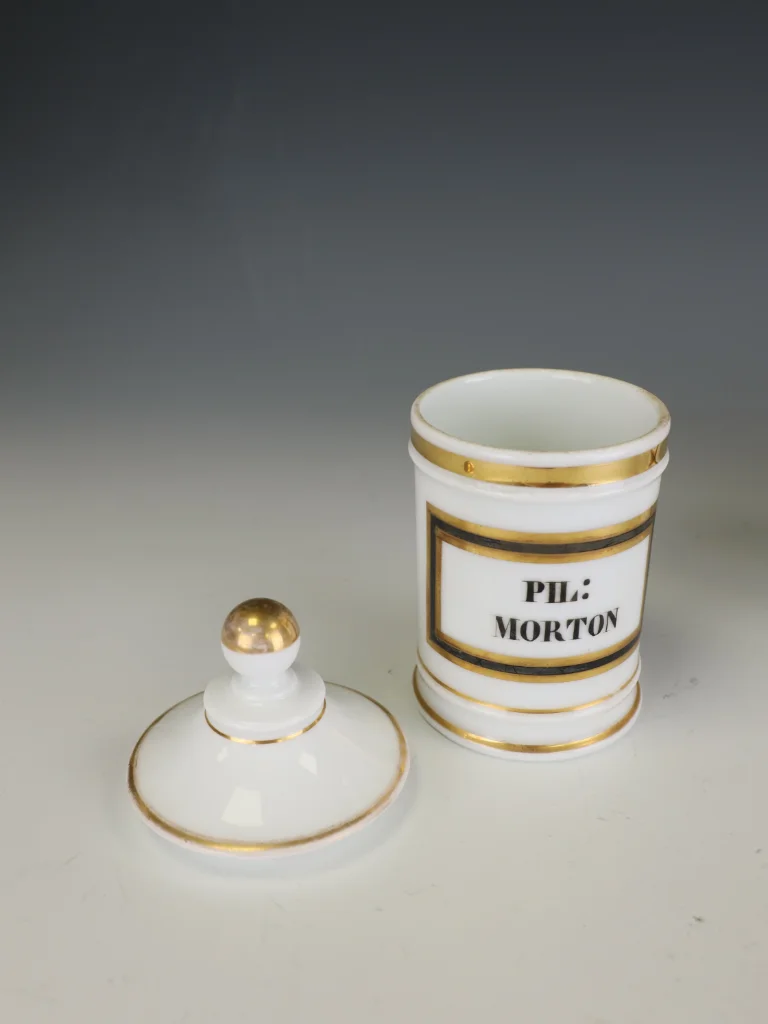 Set of Five Antique Continental Opaline Glass Apothecary Jars