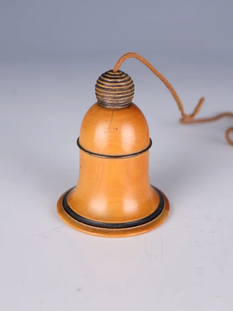 Antique Turned Treen Bell Light Pull Switch