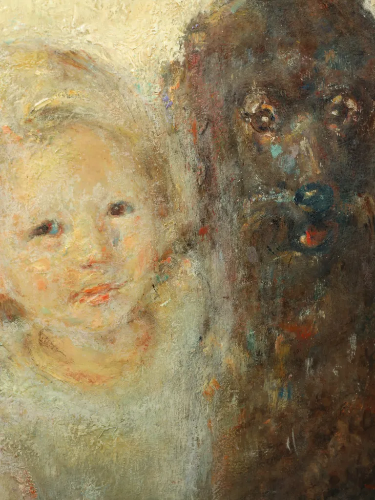 Jean-Marie Guislain (1882&ndash;1964), Portrait of Ariadne Guislain with Her Dog, c.1930