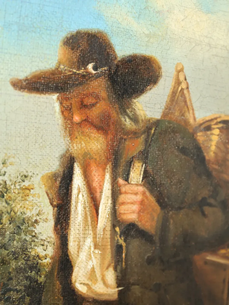 Edgard Farasyn (1858&ndash;1938) &ndash; Country Tramp and His Dog, Late 19th Century